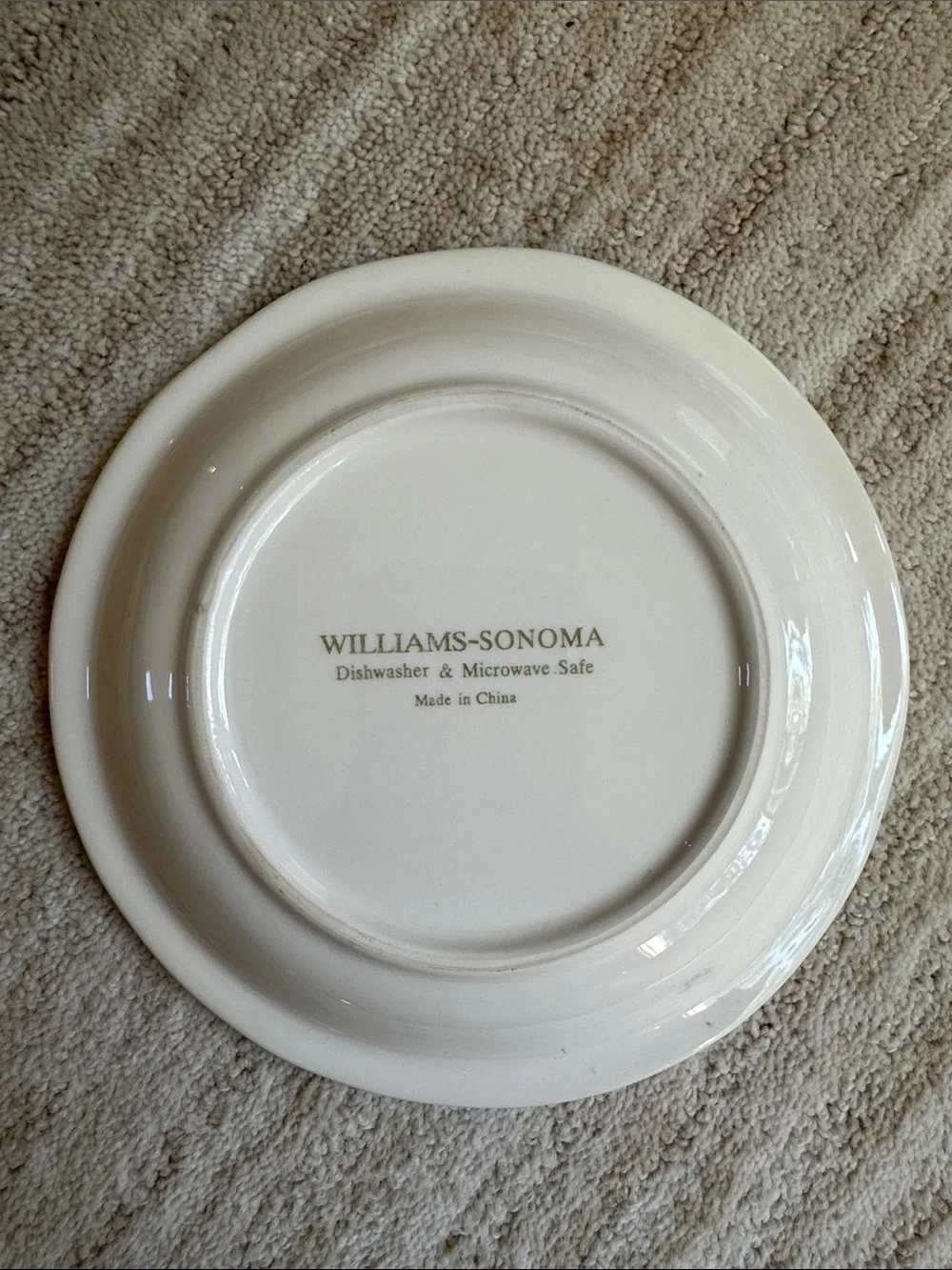 Set of 4 Williams-Sonoma Wine Series Cheese Dish Appetizer Plates Embossed